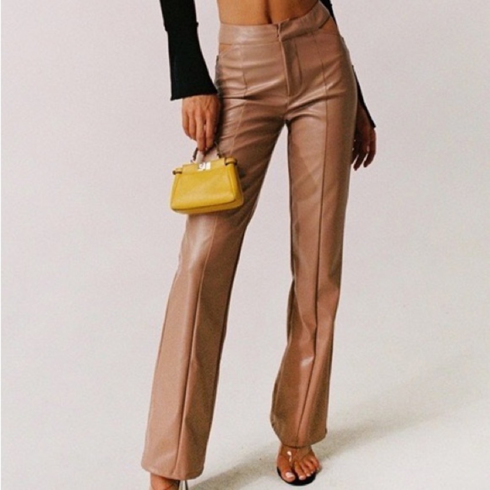 Tiger Mist Palmer Faux Leather Pants